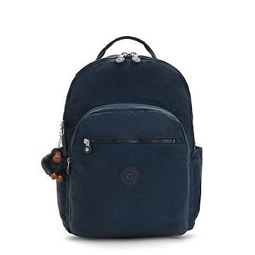 Torby Na Laptopa Kipling Seoul Extra Large 17" Backpack Niebieskie | PL 1574PJ